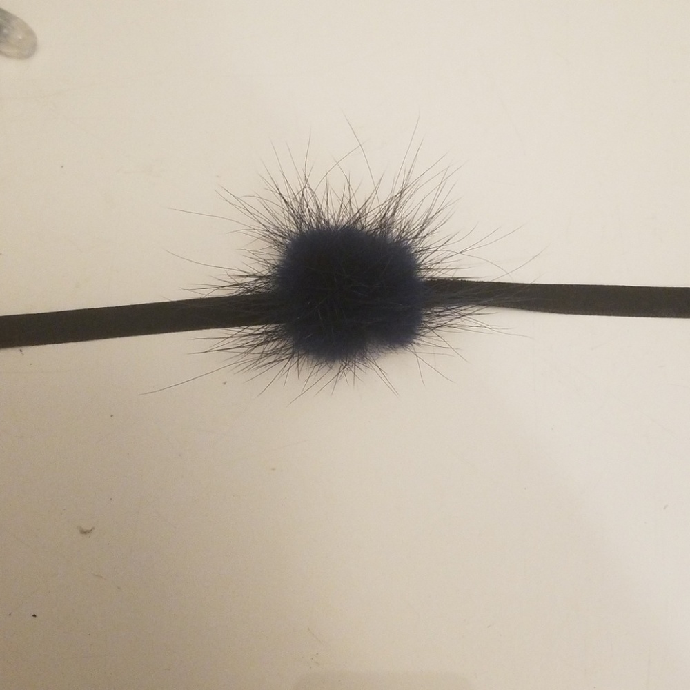 Pom Pom Suede Choker